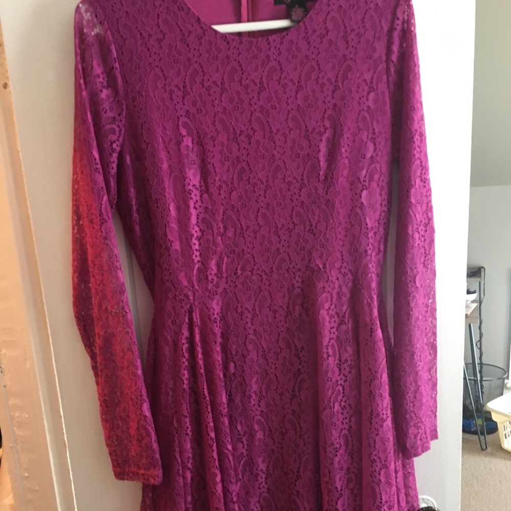 Long sleeve lace dress